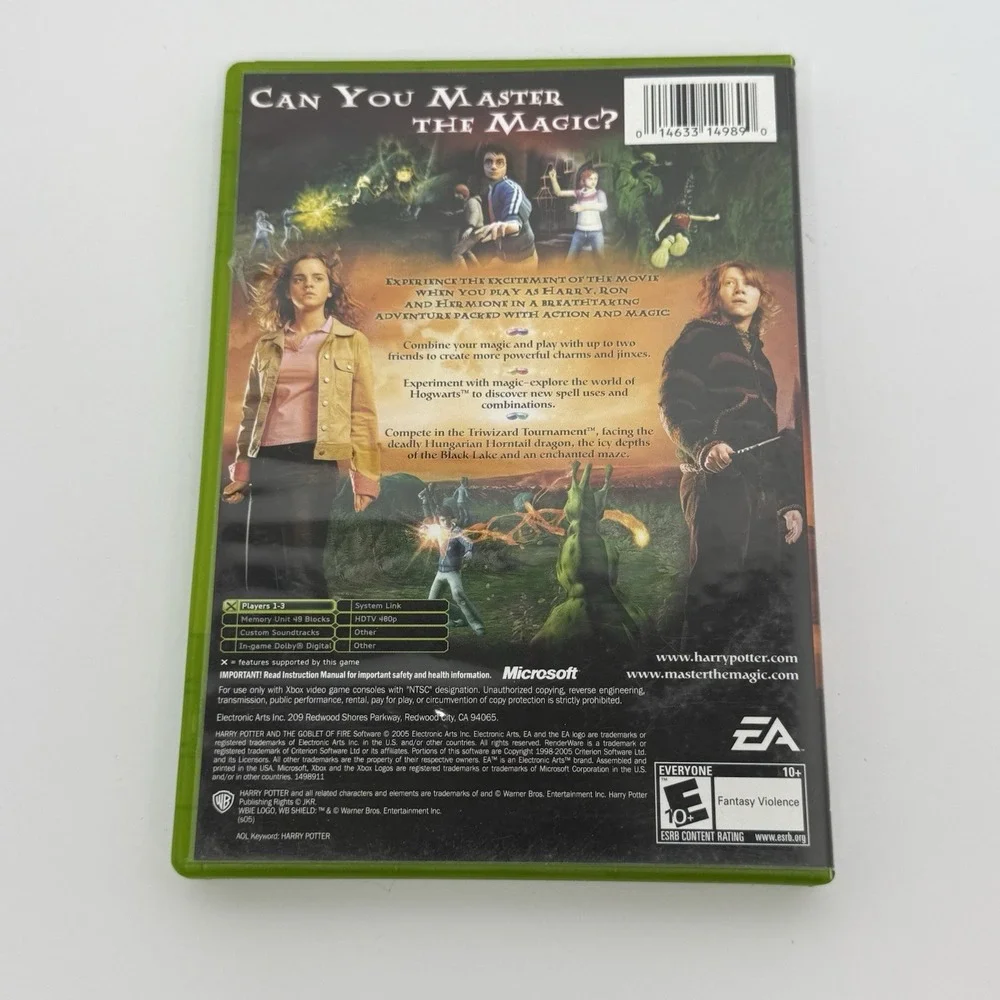 Harry Potter and the Goblet of Fire (Microsoft Xbox, 2005) CIB Tested Working